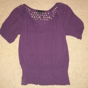 FILTRE plum blouse.  Size small